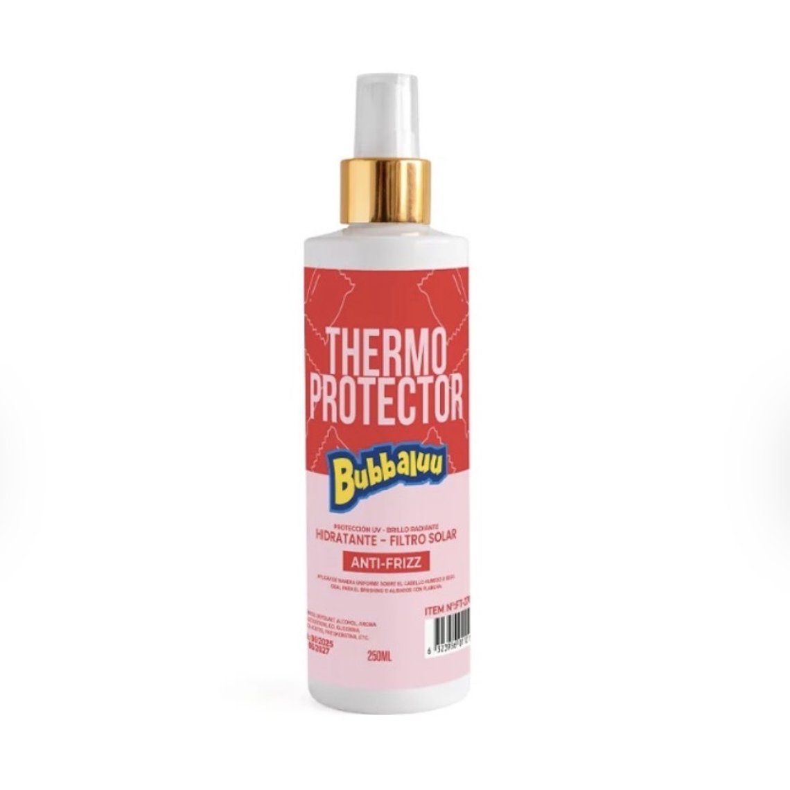 Termoprotector Capilar Bubbaluu 250 ml – Anti Frizz & Protección UV 3