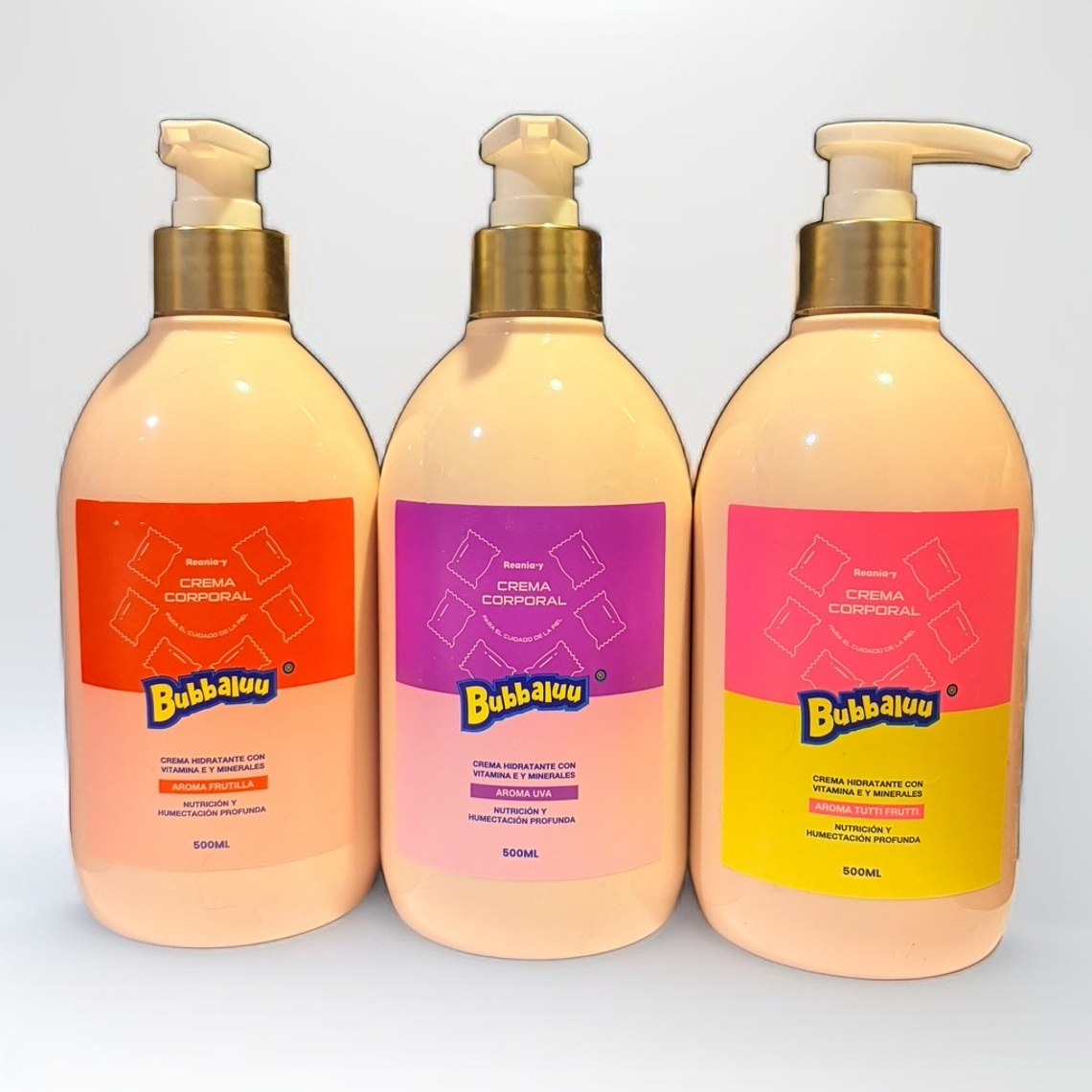 Crema Corporal Bubbaluu 500 ml – Hidratación Profunda con Aroma Dulce 1