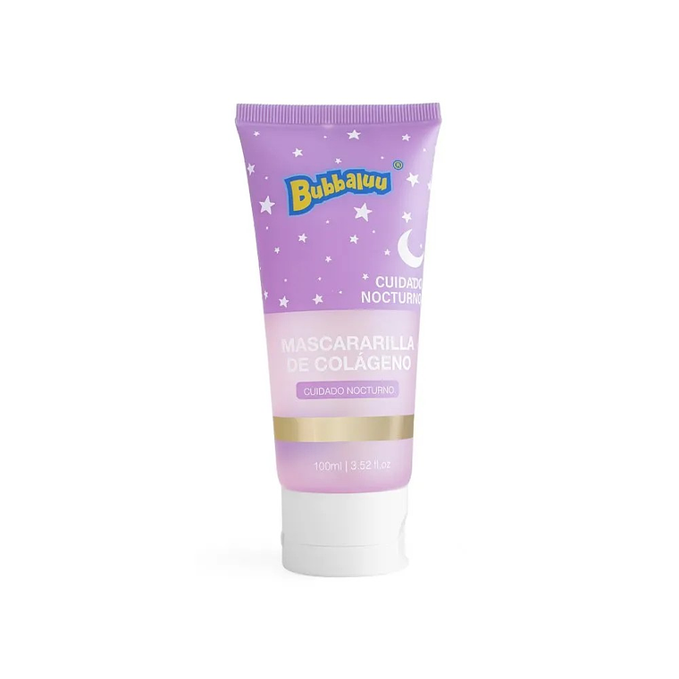 Mascarilla Facial Bubbaluu de Colágeno – Cuidado Nocturno Hidratante 1