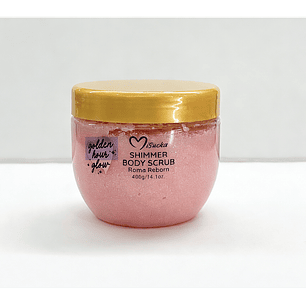 Shimmer Body Scrub Misucka Golden Hour Glow – Exfoliante Corporal Iluminador