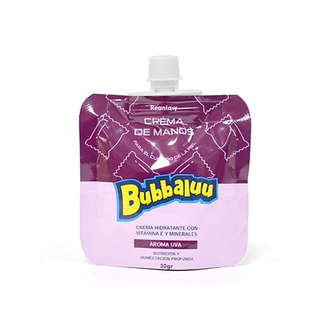 Crema de Manos Bubbaluu 30 g – Hidratación con Vitaminas y Aroma Dulce 2