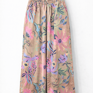 Pantalón Palazzo Floral Multicolor