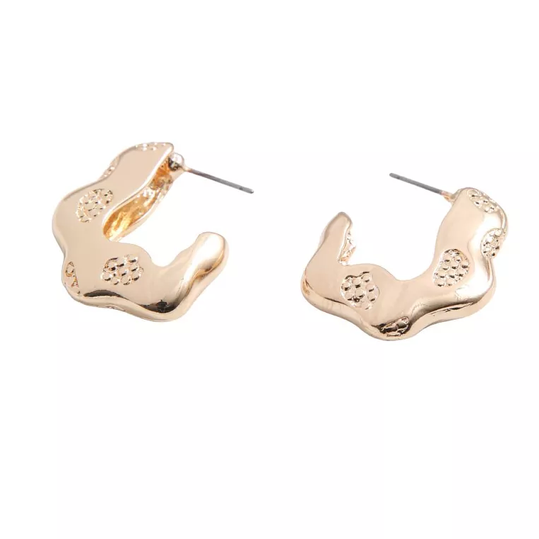 Aros dorados orgánicos con textura 1