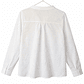 Blusa Blanca Texturada con Detalles Broderie – Talla L - Miniatura 3
