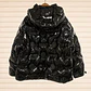 Chaqueta corta efecto charol negra oversized - Miniatura 2