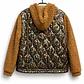 Chaqueta combinada acolchada animal print y teddy camel - Miniatura 2