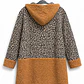 Chaqueta animal print con detalles teddy camel - Miniatura 2