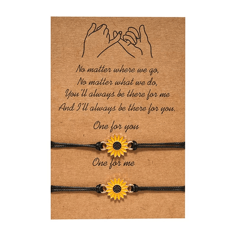 [PAR] Pulseras Simples Girasoles/Girasol Bracelets