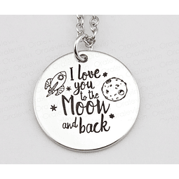 [UNIDAD] Collar I Love You to the Moon and Back Round