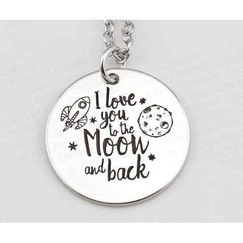 [UNIDAD] Collar I Love You to the Moon and Back Round