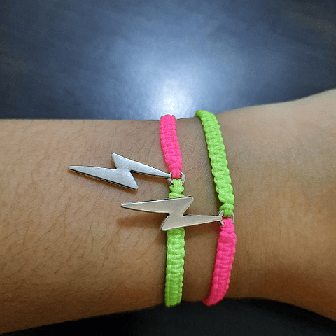 [PAR] Pulseras Tejidas Bicolor Thunder