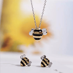 [SET] Collar + Aros Bee