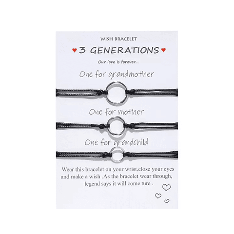 [TRIO] Pulseras Simples Tres Generaciones