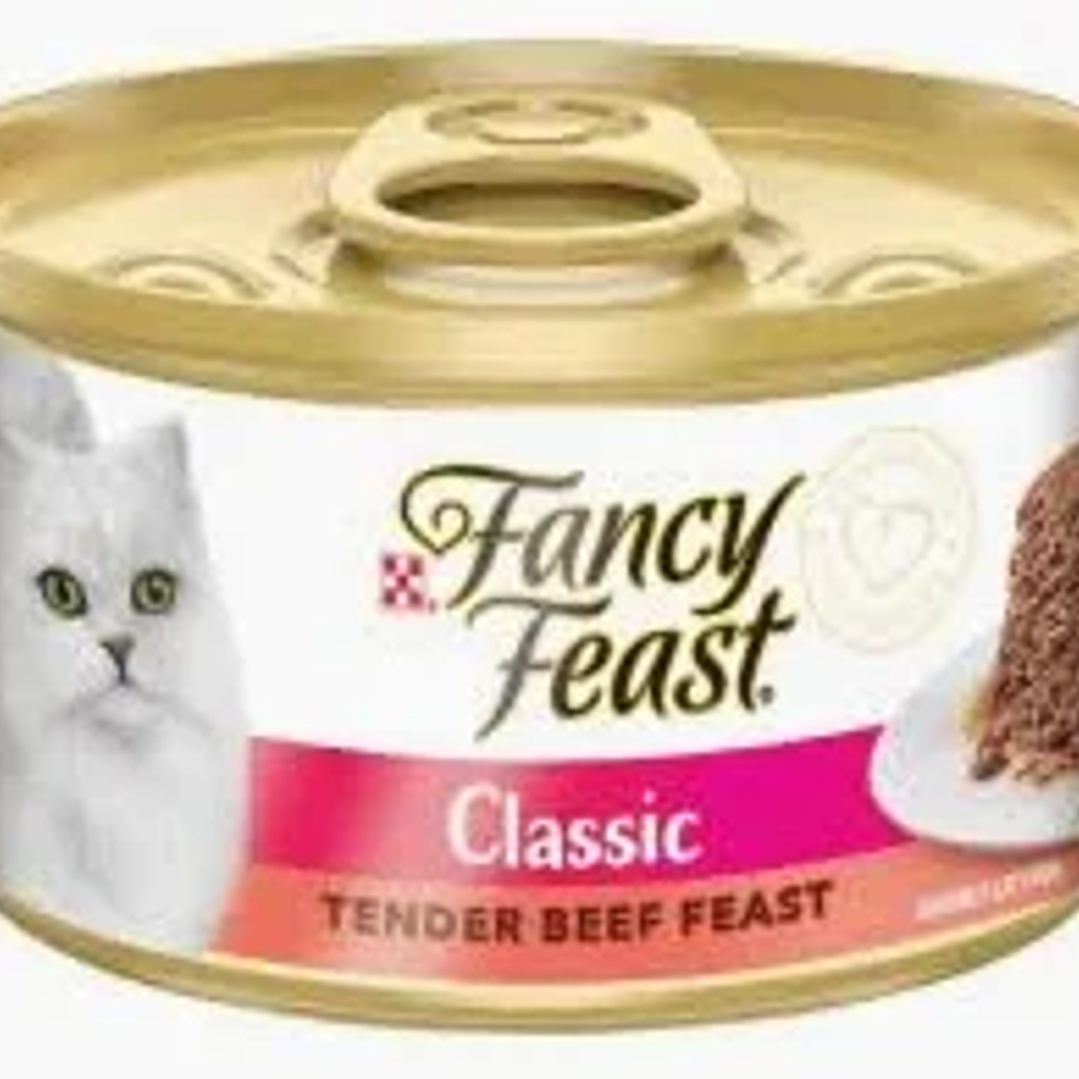 Purina Fancy Feast Lata Mousse de Carne 1