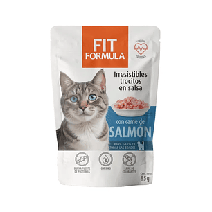 Sobre alimento húmedo Fit Formula Gato Sabor Salmón 85 gr.
