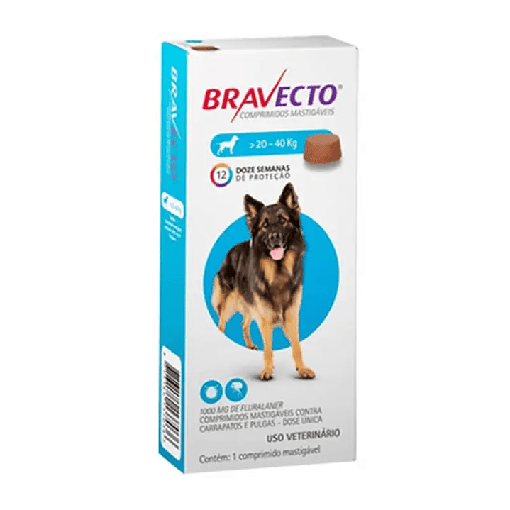Bravecto para Perros – 20 Kg a 40 Kg 120 dias 1
