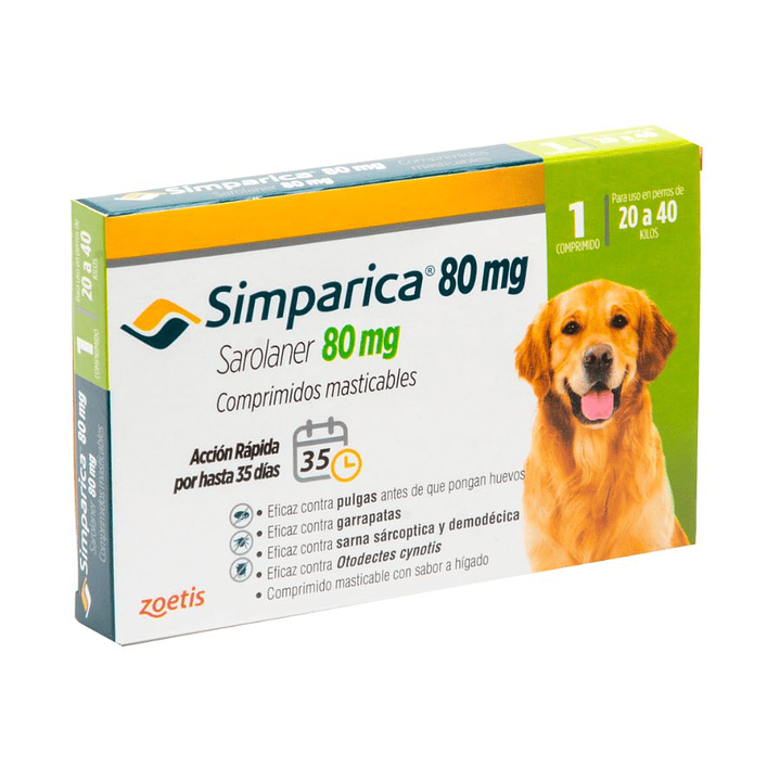 Simparica 20 a 40 KG 1 comprimido 1