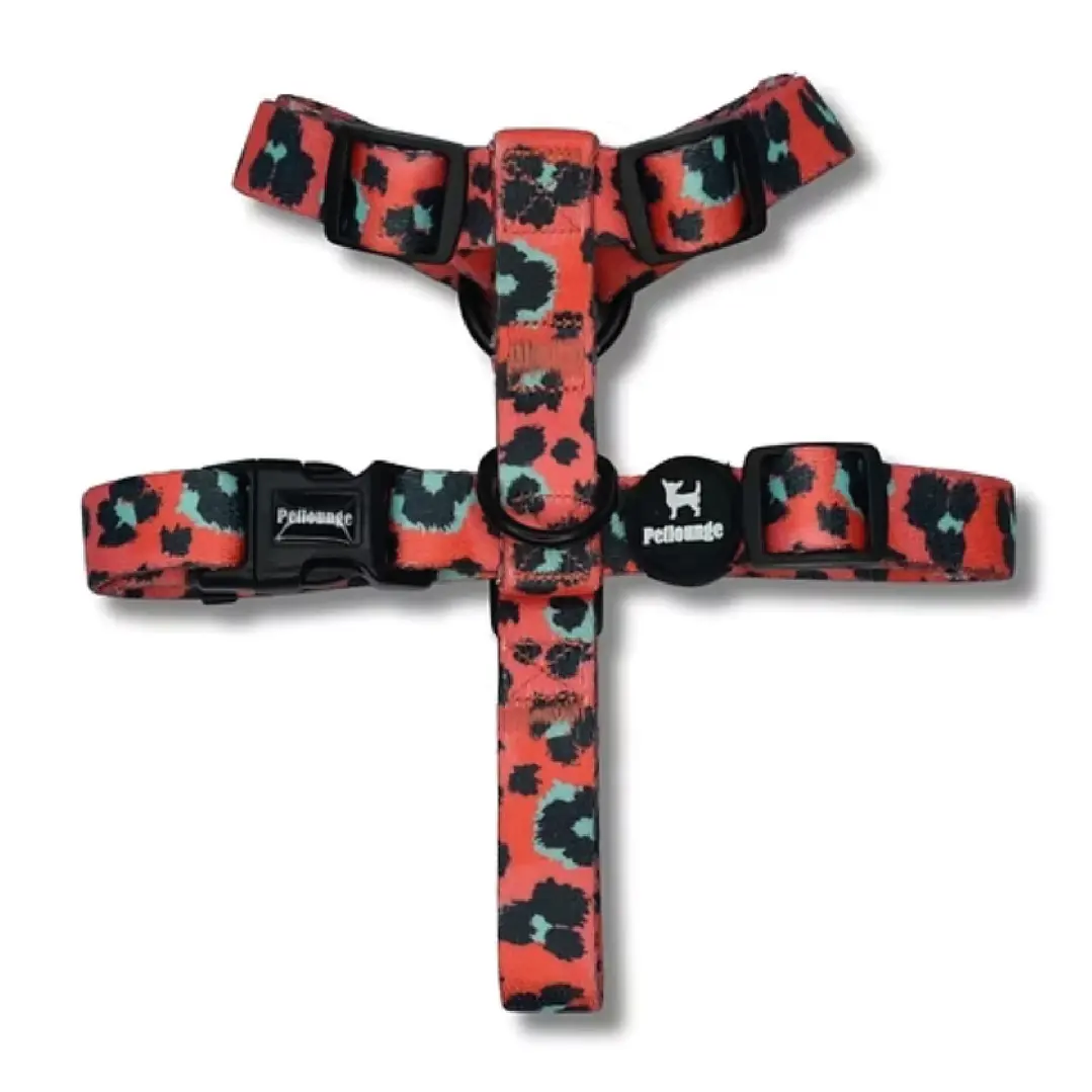 Arnés H para Perros y Gatos - Coral Leopard L/XL 2