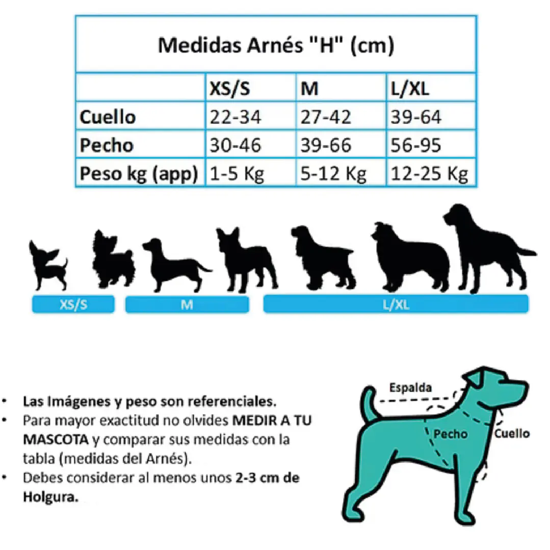Arnés H para Perros y Gatos - Coral Leopard XS/S (0-5 KG) 4