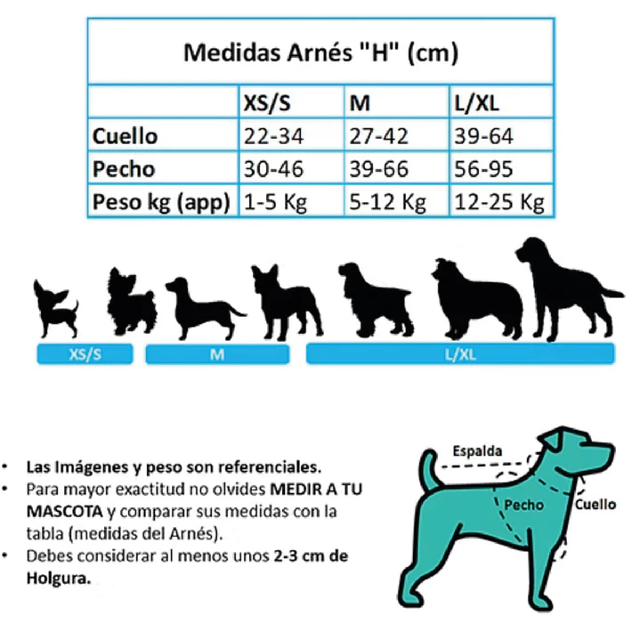 Arnés H para Perros y Gatos - Coral Leopard XS/S (0-5 KG) 4