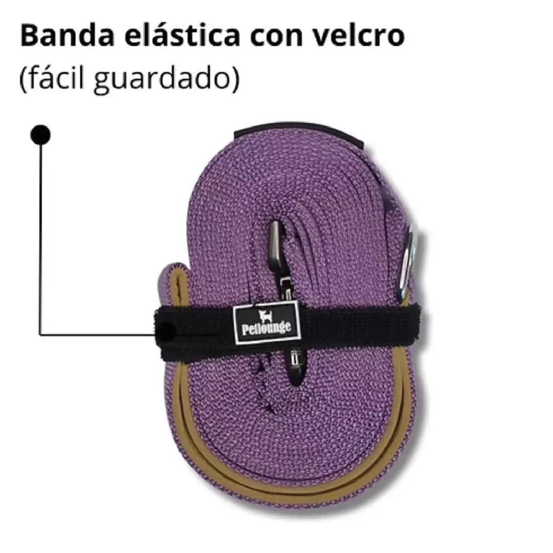 Correa Larga Perro - 3  Metros - Morada Mini Trail 2
