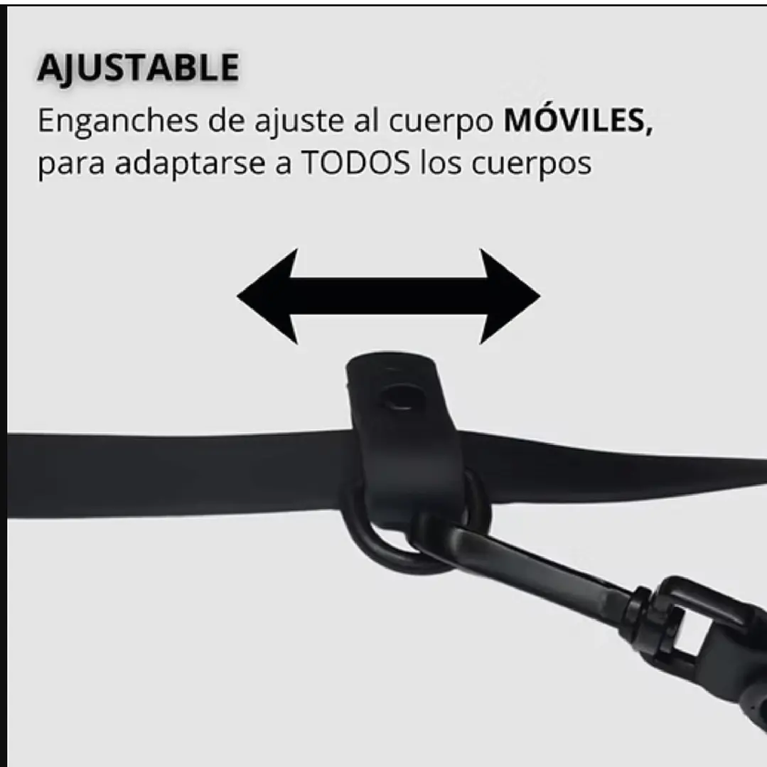 Correa Manos Libres - Impermeable - Multiuso 5 en 1 - Perro - Negra 4
