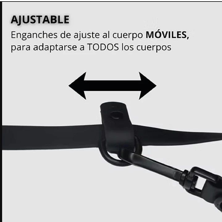 Correa Manos Libres - Impermeable - Multiuso 5 en 1 - Perro - Negra 4