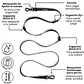 Correa Manos Libres - Impermeable - Multiuso 5 en 1 - Perro - Negra - Miniatura 6