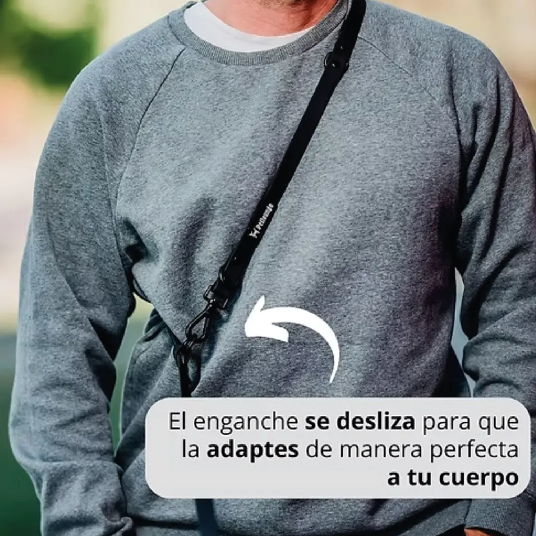 Correa Manos Libres - Impermeable - Multiuso 5 en 1 - Perro - Negra 8