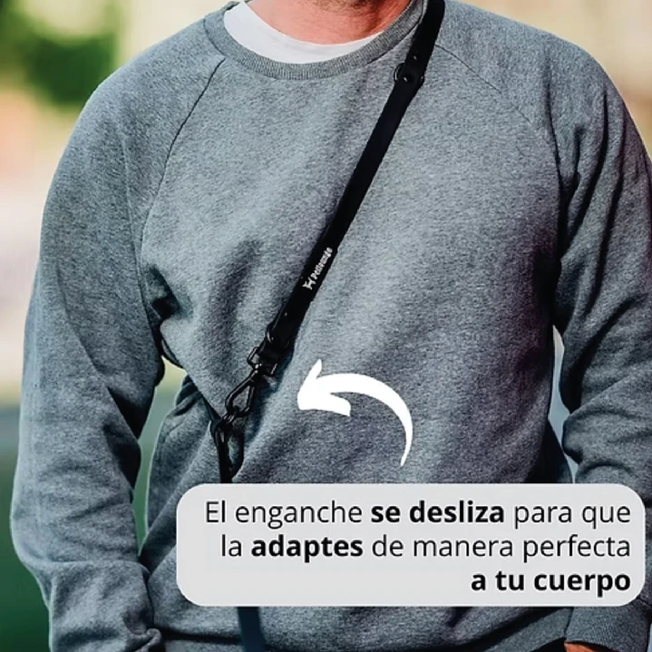 Correa Manos Libres - Impermeable - Multiuso 5 en 1 - Perro - Negra 8