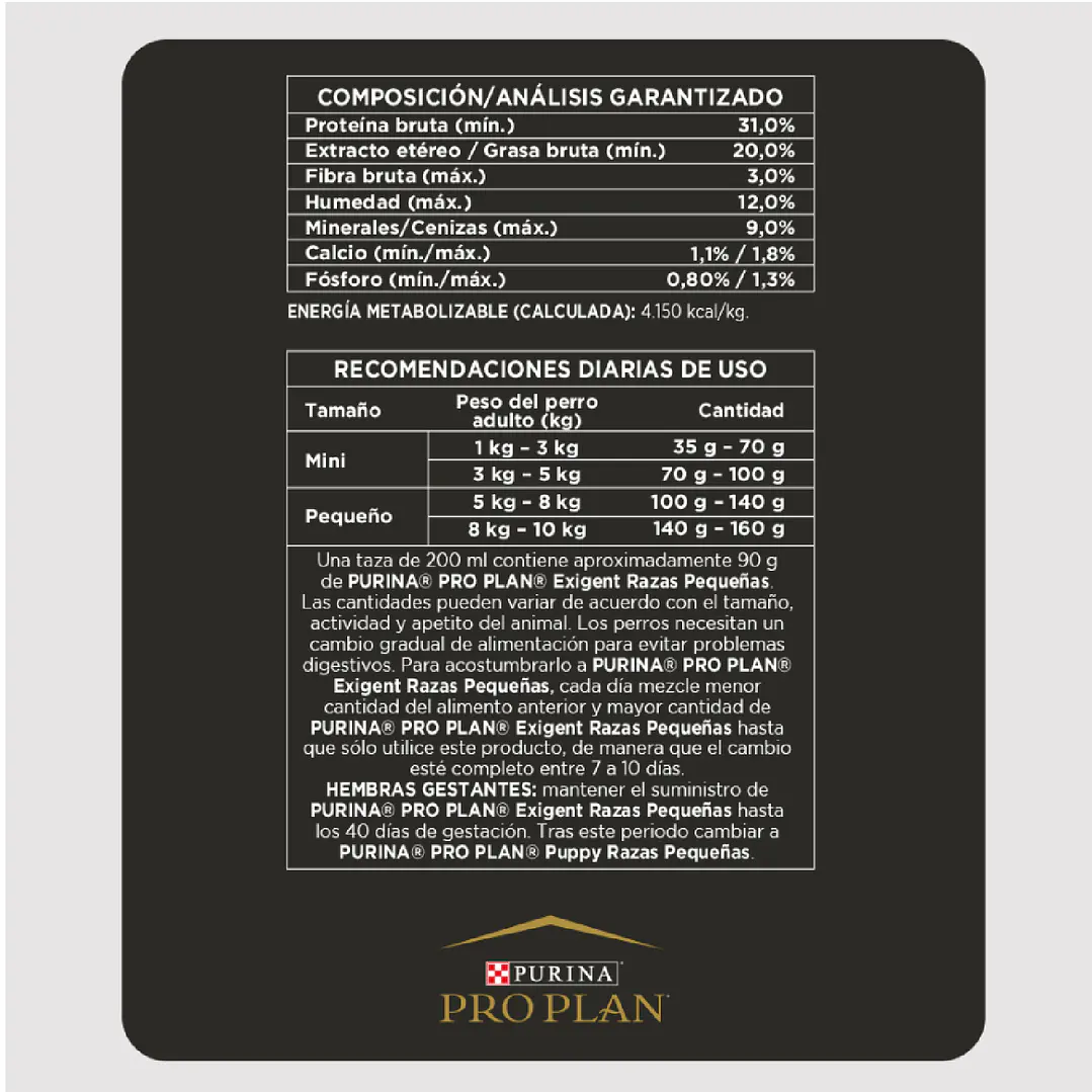 Proplan Exigent Razas Pequeñas y Miniaturas 7,5 kg 2