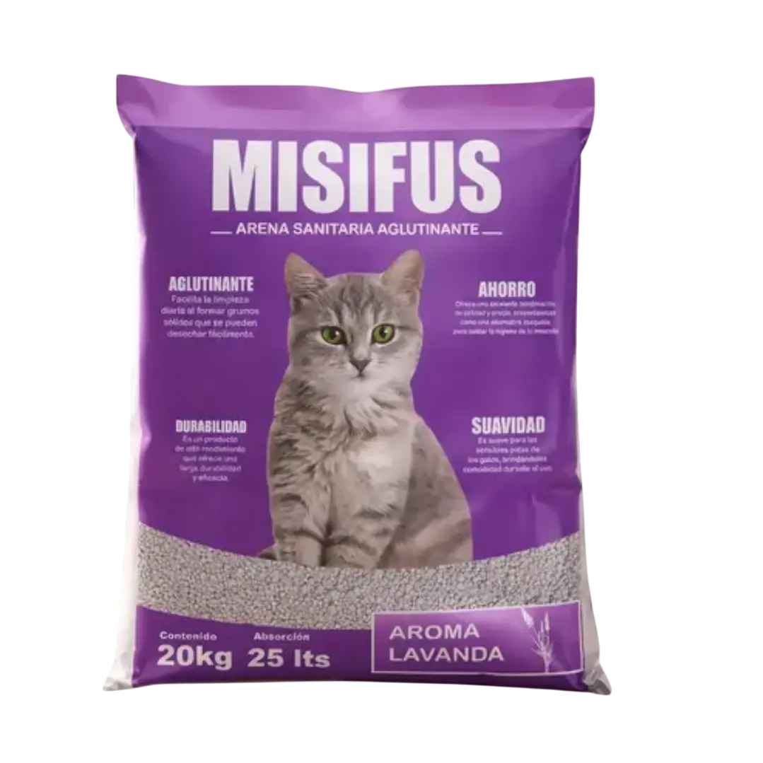 Misifus - Arena Sanitaria - 20Kg - Aroma Lavanda 1