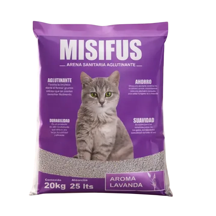 Misifus - Arena Sanitaria - 20Kg - Aroma Lavanda 1