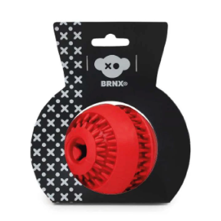 BRNX Pelota Dispensadora  de Premios Goma Roja 8cm 1