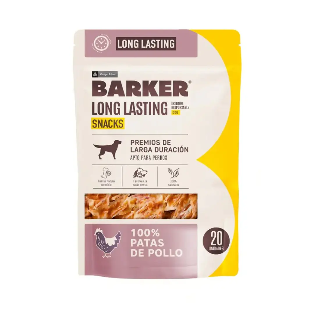 Barker long lasting patas de pollo 100% naturales para perros 234 GR 1