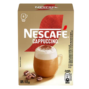Café Capuccino Caja 112g Nescafé 8 sobres
