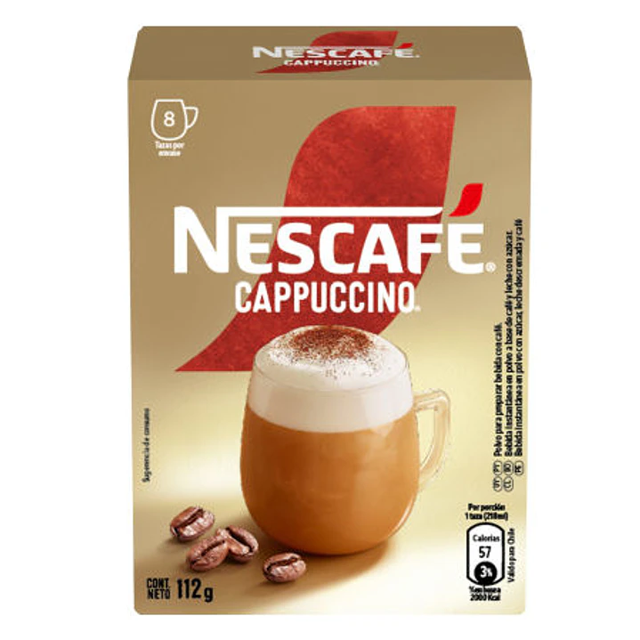 Café Capuccino Caja 112g Nescafé 8 sobres 1