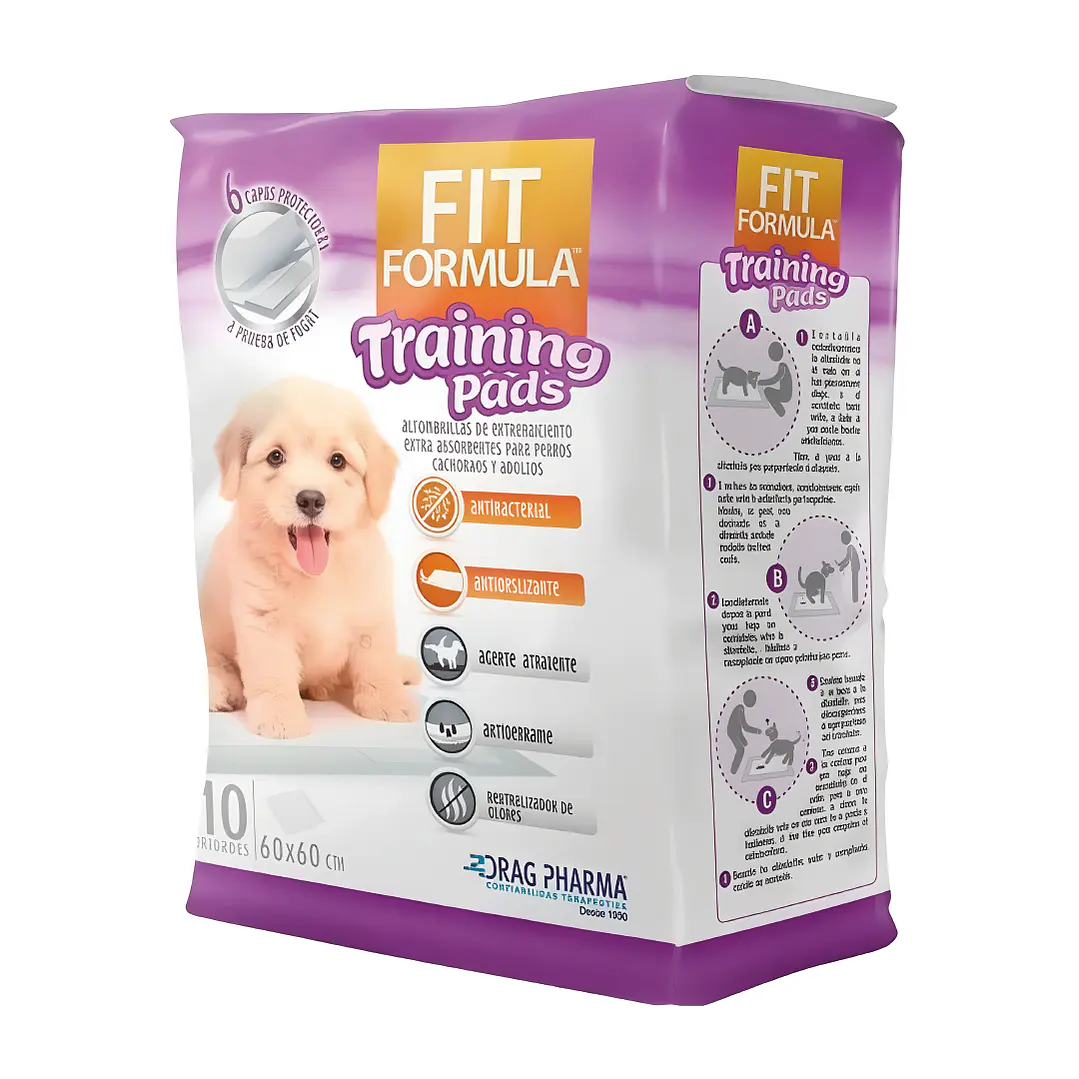 Fit Training Pads 10 unidades 60×60 cms (sabanillas) 1