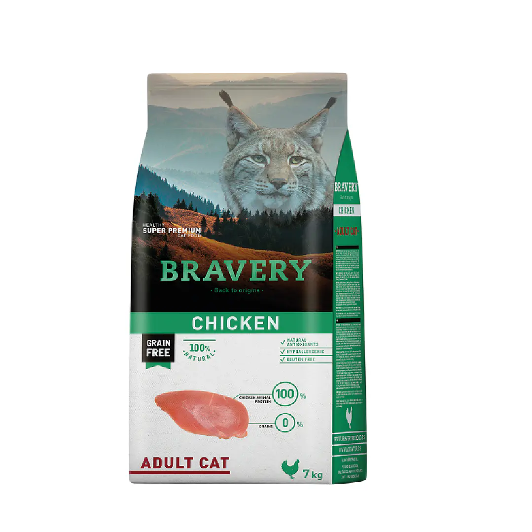 Bravery Adult Cat 7 Kg Pollo 1