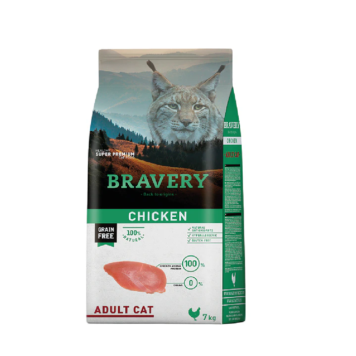 Bravery Adult Cat 7 Kg Pollo 1