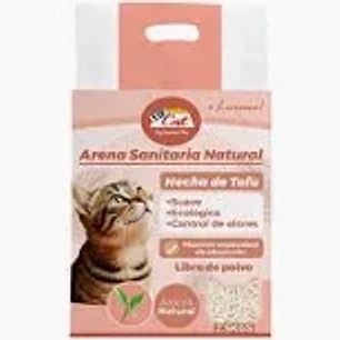 Arena Sanitaria Aglutinante Vip Cat Tofu 2,5 Kg. - Natural