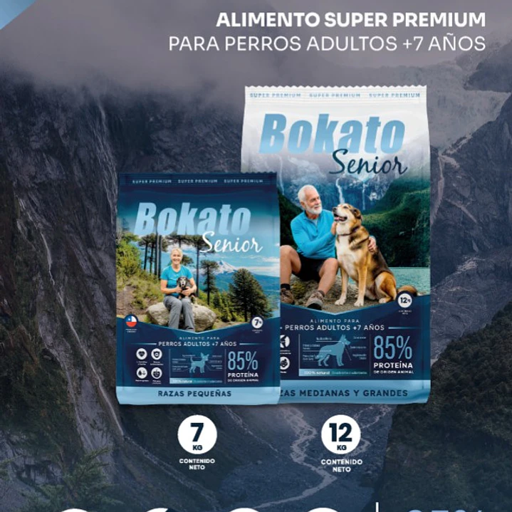 Muestra Bokato Senior Raza Med. y Grande  60 gr 2