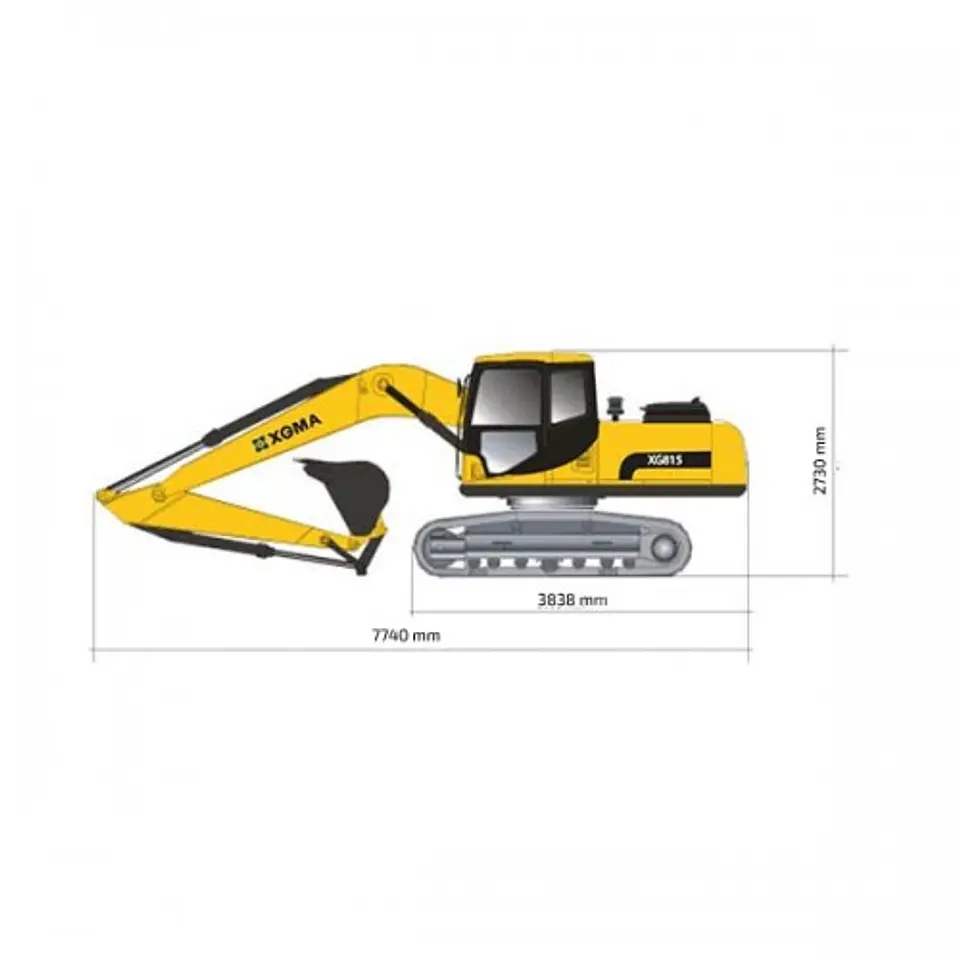 EXCAVADORA XGMA XG815EL 4
