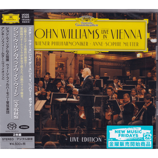 John Williams - Live In Vienna - Live Edition - 2 Super Audio Cd SACD  - Hecho En Japón 1