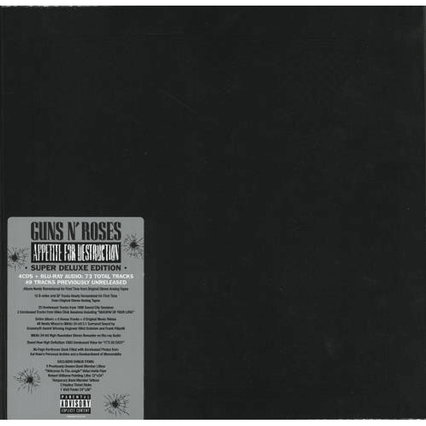 Guns N' Roses - Appetite for Destruction - Box Set - Deluxe Edition - 4 Cds + Blu Ray - Nuevo Y Sellado 