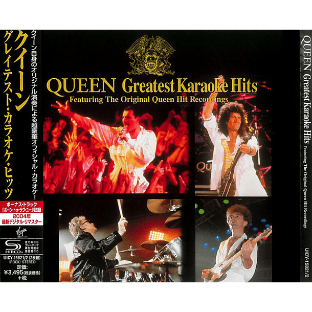 Queen - Greatest Karaoke Hits (Versiones Originales e Instrumentales) - Shm-Cd - 2 Cds - Hecho En Japón - Nuevo Y Sellado 