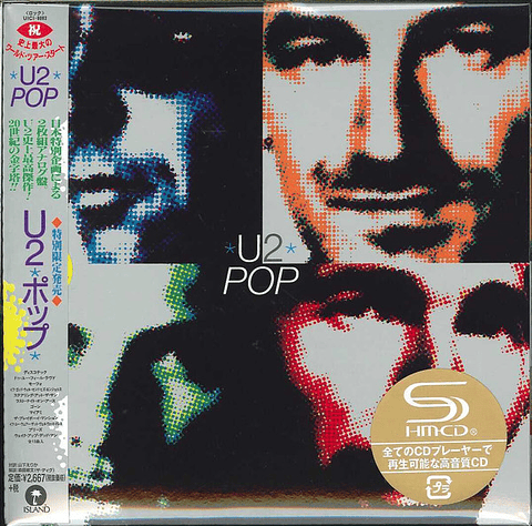 U2 - Pop - Shm-Cd - Mini Lp - Bonus Track - Hecho En Japón - Nuevo y Sellado