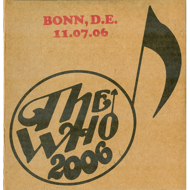 The Who - Bonn, D.E. 11.07.06 - 2 Cds - Digipack - Nuevo Y Sellado 