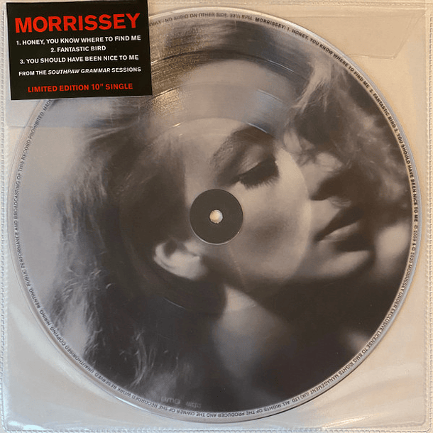 Morrissey - Honey, You Know Where To Find Me - Vinilo - Single - Limited Edition - Picture Disc - Translucent 