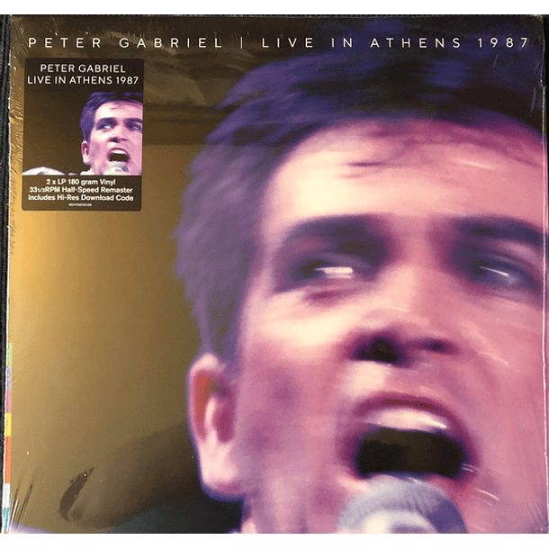 Peter Gabriel - Live In Athens 1987 - Vinilo Doble - 180 Gramos 